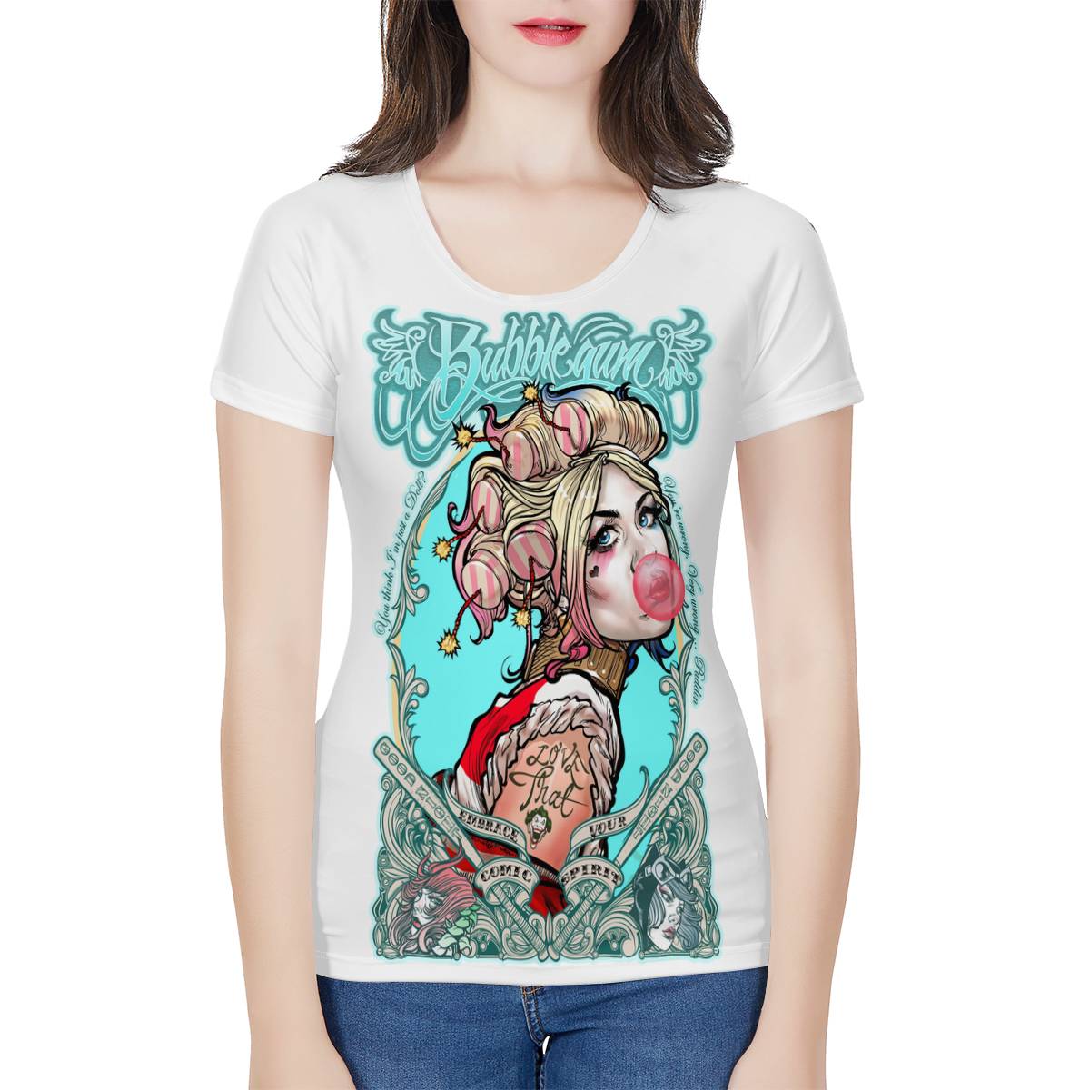 T-Shirt -- Bubblegum Harley --