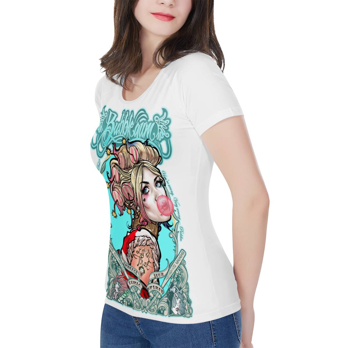 T-Shirt -- Bubblegum Harley --