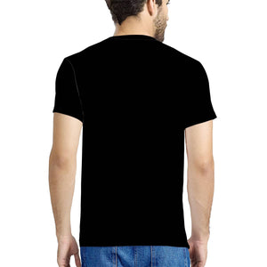 -- DV-007 Single Side Print Black T-shirt --