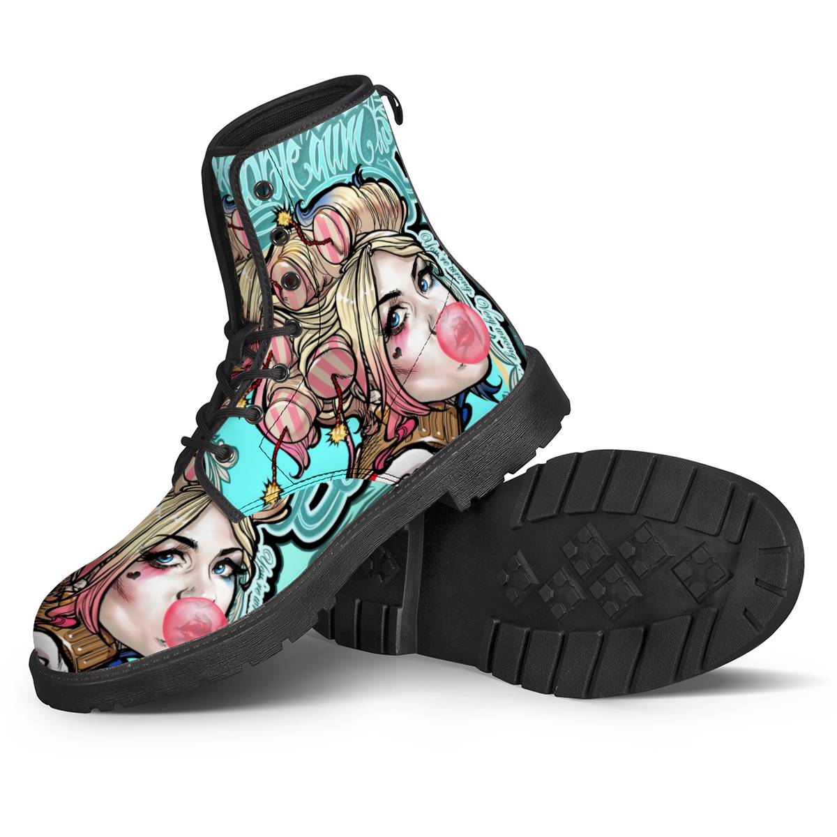 Harley Bubblegum -- Leather Boot --