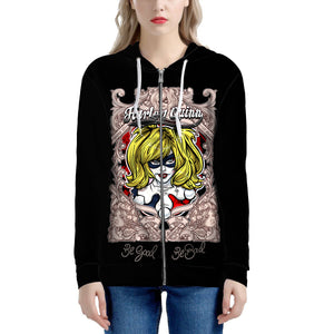 -- HA-013 -- Black Zip Hoodie --