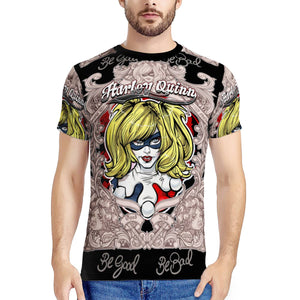 -- HA-013 -- All-Over Print Black T-Shirt --