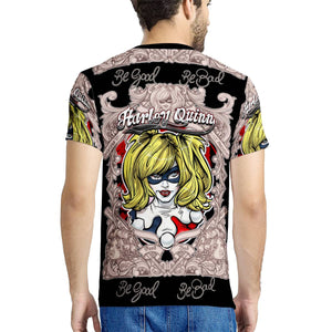 -- HA-013 -- All-Over Print Black T-Shirt --