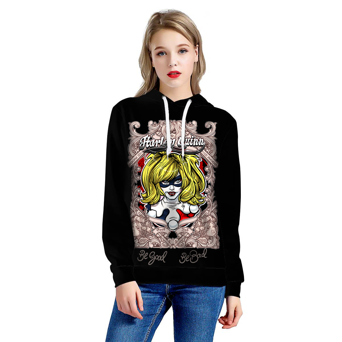 -- HA-013 -- Black Pull-over Hoodie --