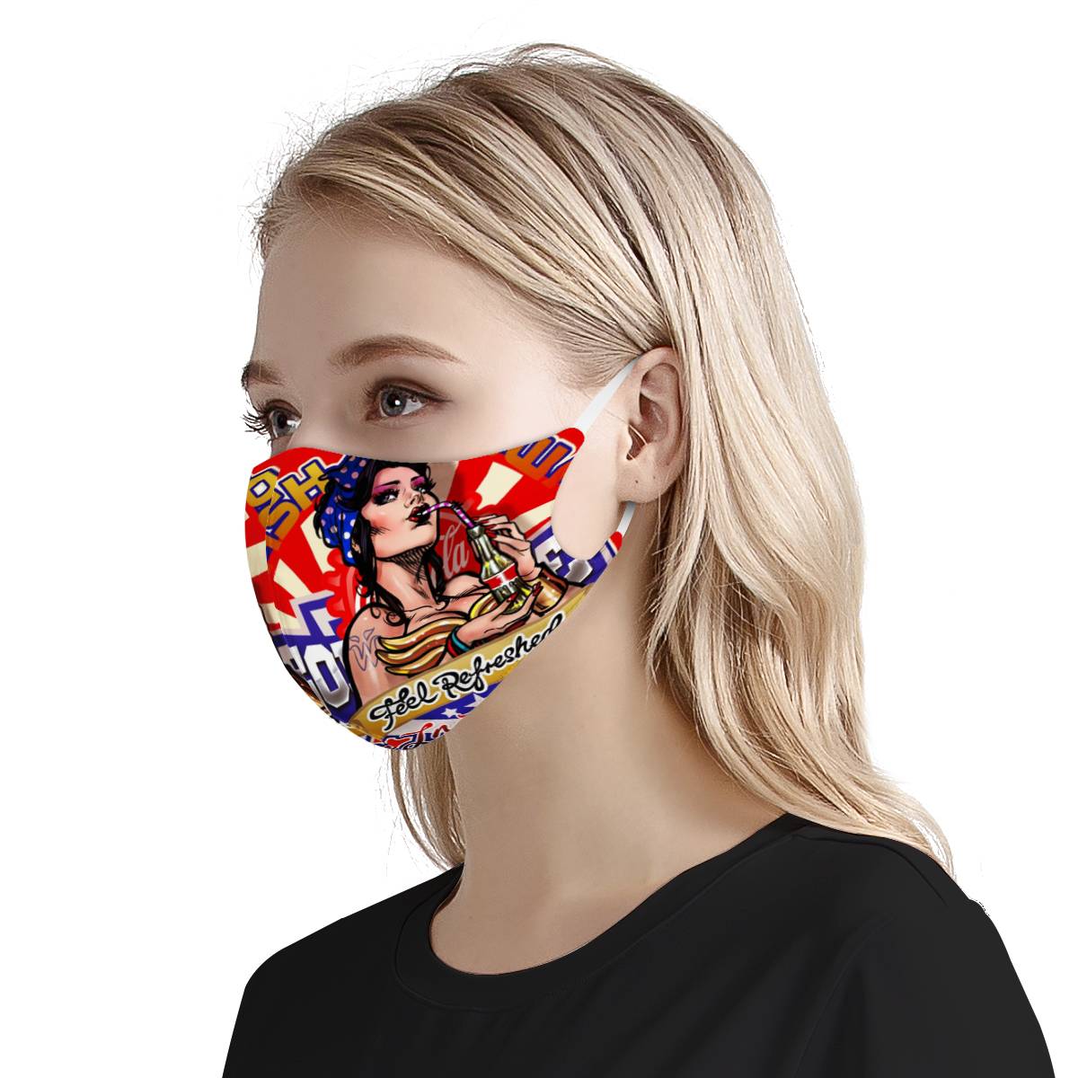 -- WW-002 -- T-Shirt with matching Face Mask  --