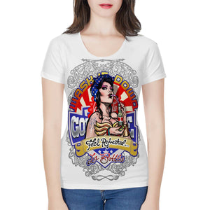 -- WW-002 -- T-Shirt & White Canvas Shoes  --