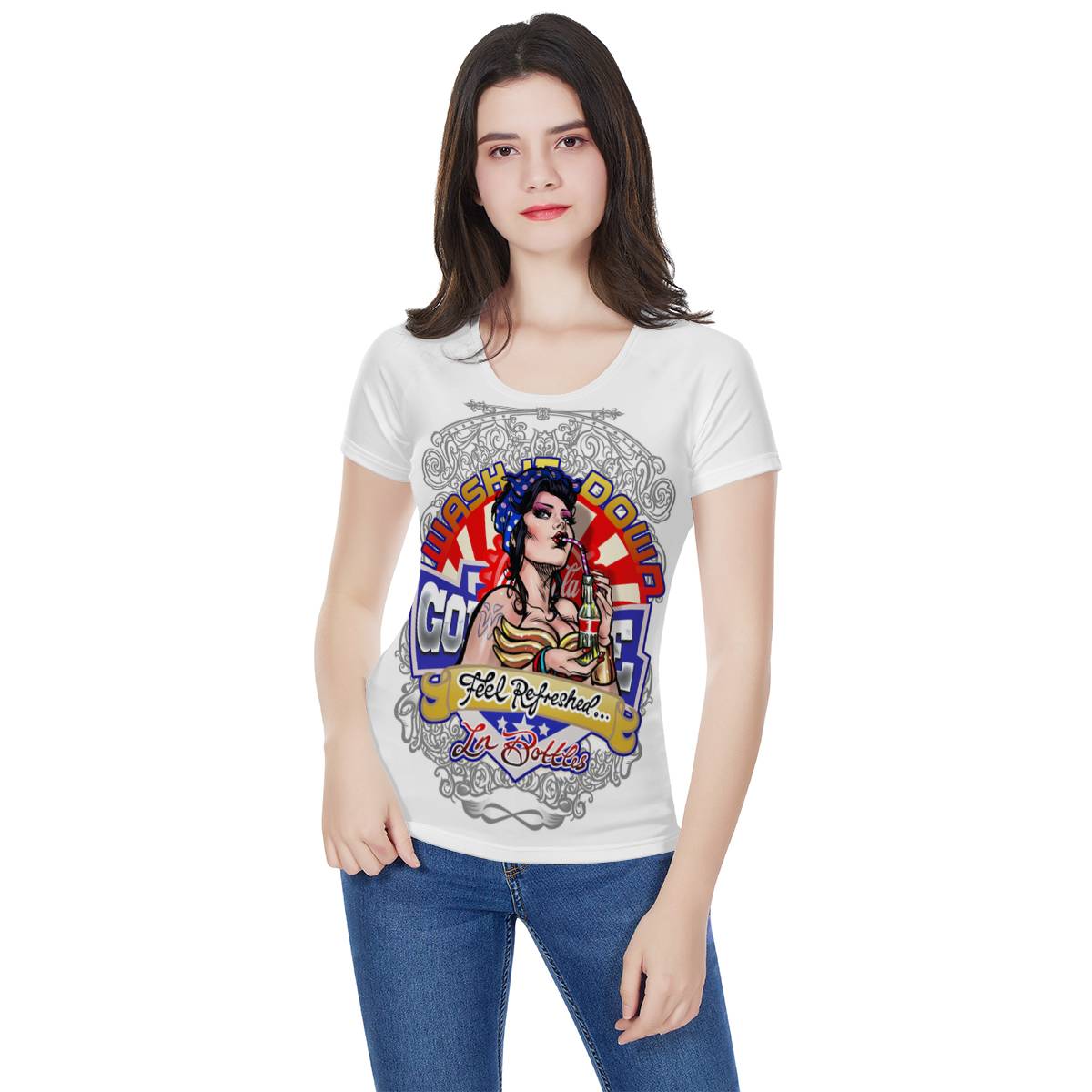 -- WW-002 -- T-Shirt with matching Face Mask  --